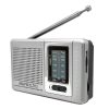 INDIN BC-R2011 AM FM Radio Pocket Mini Wide Reception Telescopic Antenna Radio (Silver Gray)