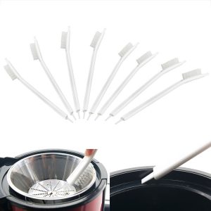 8 PCS Soymilk Machine Juicer Cleaning Brush Nylon Small Brush (White)