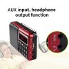 Y-928 FM Radio LED Display MP3 Support TF Card U Disk (Gold) - Image 4