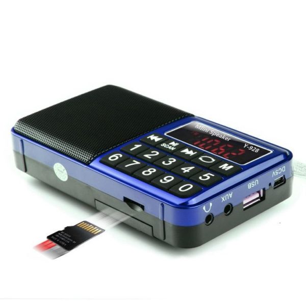 Y-928 FM Radio LED Display MP3 Support TF Card U Disk (Gold) - Image 6