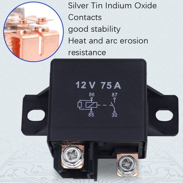 75A 12V24V 033200250 Forklift Relay Excavator Start Relay, Rated voltage: 12V - Image 6