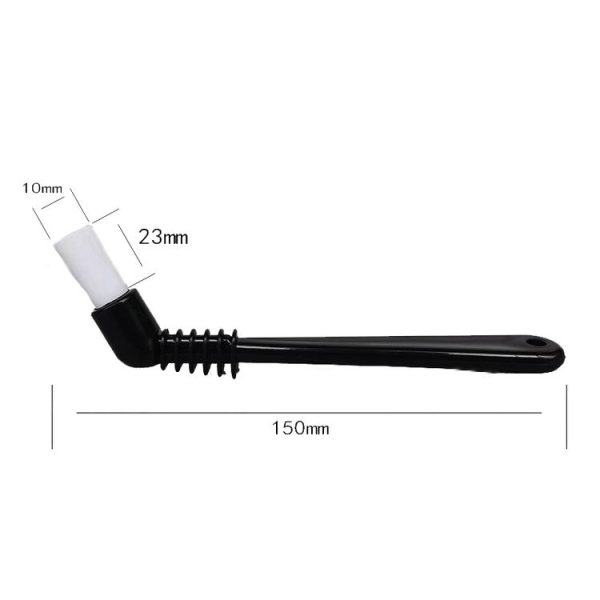 KFS-10 Short Handle Coffee Machine Cleaning Brush (White Hair) - Image 3
