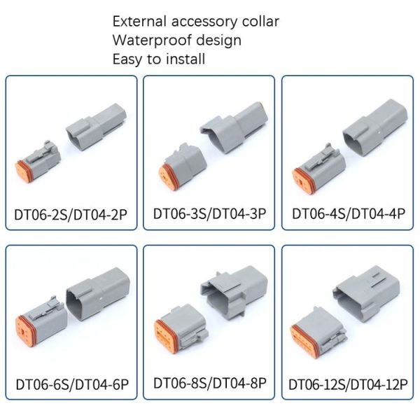 4 PCS DT04-2P / DT06-2S With Copper Car Waterproof Connector Conductive Connection Terminal - Image 6