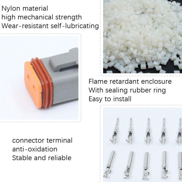 4 PCS DT04-2P / DT06-2S With Copper Car Waterproof Connector Conductive Connection Terminal - Image 7