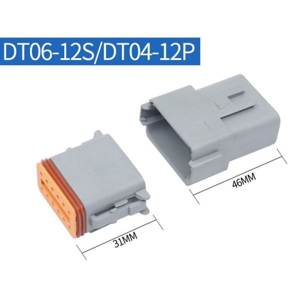 DT04-12P / DT06-12S With Copper Car Waterproof Connector Conductive Connection Terminal - Image 2