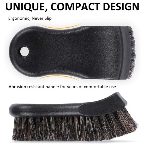 Car Horsehair Interior Leather Brush - Image 3