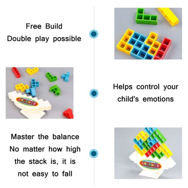 32 PCS Balance Swing Stack High Building Blocks Parent-Child Board Game - Image 3