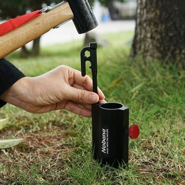 Outdoor Camping Canopy Pole Holder (Black) - Image 2