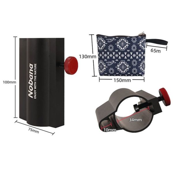 Outdoor Camping Canopy Pole Holder (Black) - Image 3