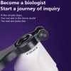 Children Handheld Portable Laboratory Equipment Microscope Toys, Colour: Lite + Bracket (Blue) - Image 5