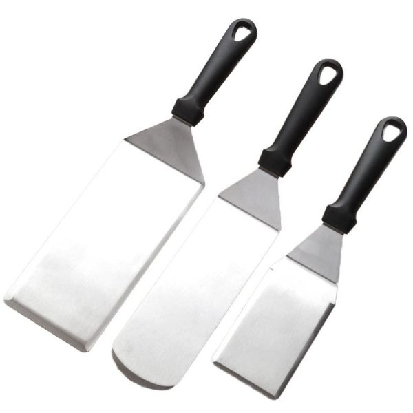 Stainless Steel Pizza Spatula Multi-function Pancake Spatula, Specification: 300mm (Square) - Image 2