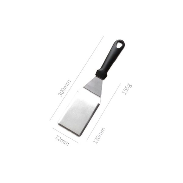 Stainless Steel Pizza Spatula Multi-function Pancake Spatula, Specification: 300mm (Square) - Image 3