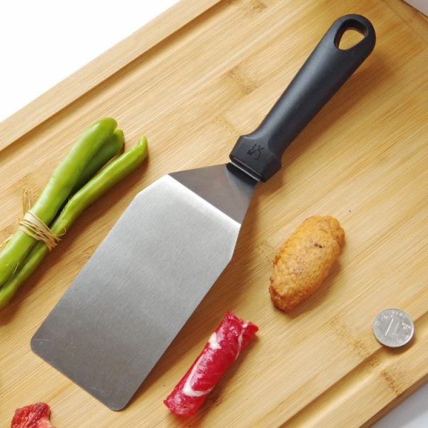 Stainless Steel Pizza Spatula Multi-function Pancake Spatula, Specification: 300mm (Square) - Image 6