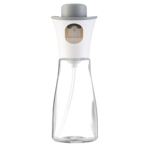 Large-caliber Press-type Cooking Barbecue Oil Spray Bottle (White)