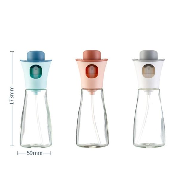 Large-caliber Press-type Cooking Barbecue Oil Spray Bottle (White) - Image 2