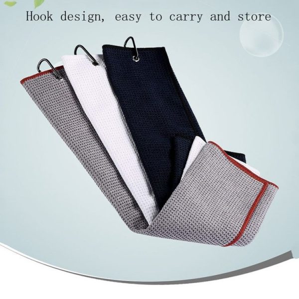 Hook Towel + Club Cleaning Brush Golf Cleaning Set (Grey) - Image 6