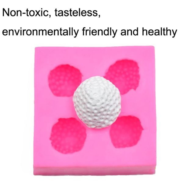 Fondant Chocolate Cake Decorating Strawberry Silicone Mold (Pink) - Image 5