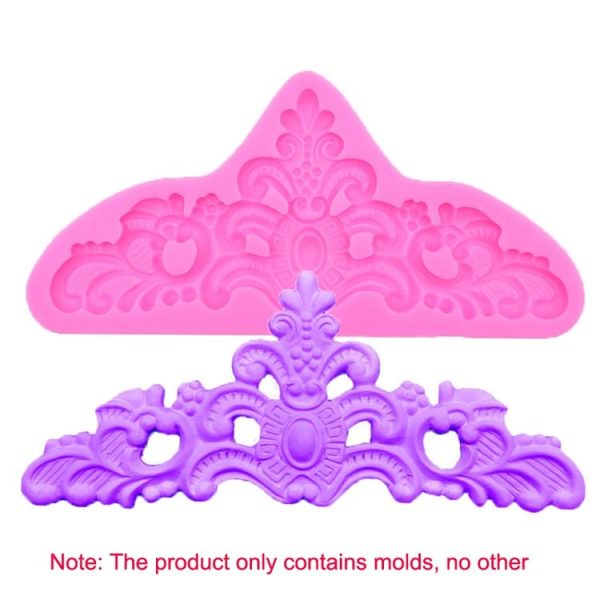Retro Embossed Fondant Chocolate Cake Silicone Mold (Grey) - Image 5