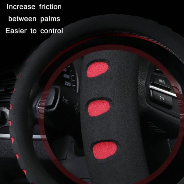 Sports Punched EVA Car Steering Wheel Cover, Size: 38cm (Green) - Image 4