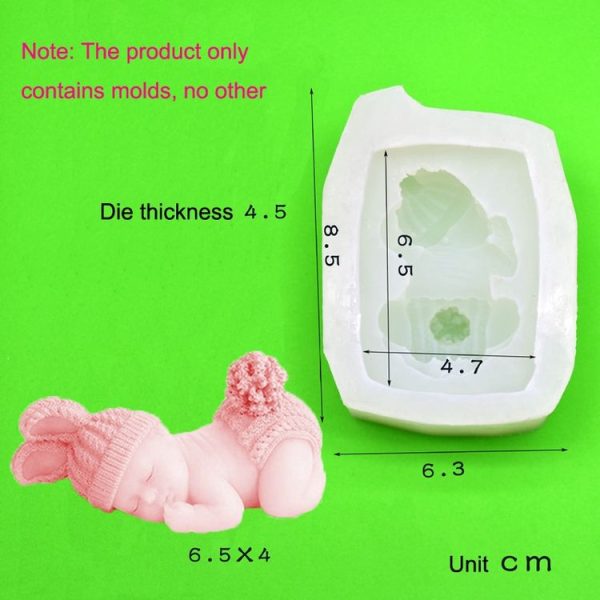 Fondant Cake Chocolate Silicone Mold (Pink) - Image 5