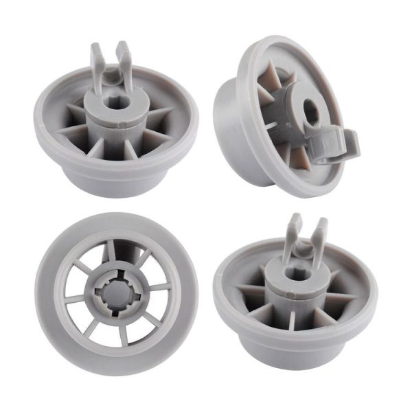 4 PCS Wheels for Bosch Siemens Neff 165314 Dishwasher Accessories (Light Grey) - Image 2