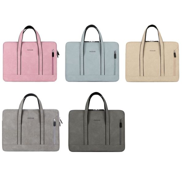 Q5 PU Waterproof and Wear-resistant Laptop Liner Bag, Size: 13 / 13.3 inch (Pink) - Image 2