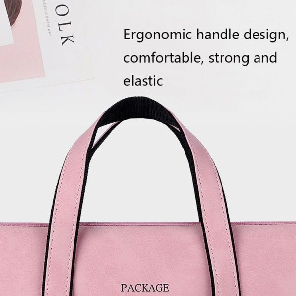 Q5 PU Waterproof and Wear-resistant Laptop Liner Bag, Size: 13 / 13.3 inch (Pink) - Image 5