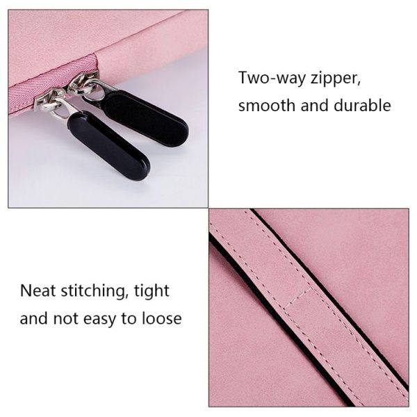 Q5 PU Waterproof and Wear-resistant Laptop Liner Bag, Size: 13 / 13.3 inch (Pink) - Image 7