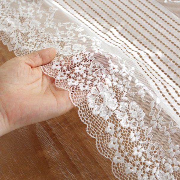 Romantic Lace Table Runner Wedding Decoration, Size: 180cm (White Lace) - Image 3