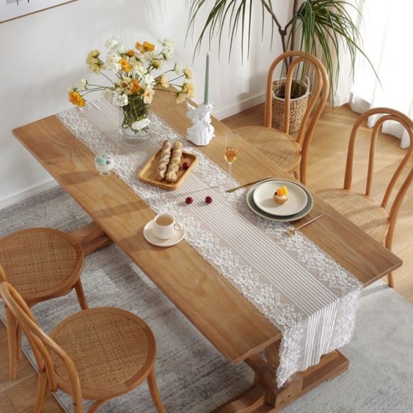 Romantic Lace Table Runner Wedding Decoration, Size: 180cm (White Lace) - Image 5