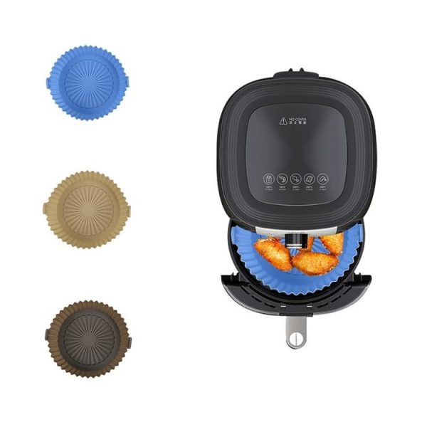 Air Fryer Special High Temperature Oil Absorption Silicone Pad, Colour: Sky Blue - Image 2