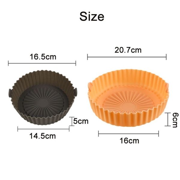 Air Fryer Special High Temperature Oil Absorption Silicone Pad, Colour: Sky Blue - Image 3