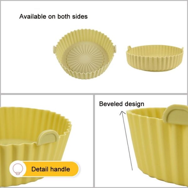 Air Fryer Special High Temperature Oil Absorption Silicone Pad, Colour: Sky Blue - Image 4