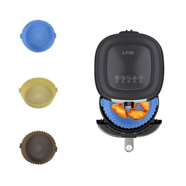 Air Fryer Special High Temperature Oil Absorption Silicone Pad, Colour: Mustard Yellow - Image 2