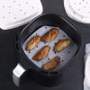 Air Fryer Special Paper Pad Grilled Meat Paper Oil Absorbed Paper, Color Random Delivery, Style: Square Without Hole (25cm) - Image 4