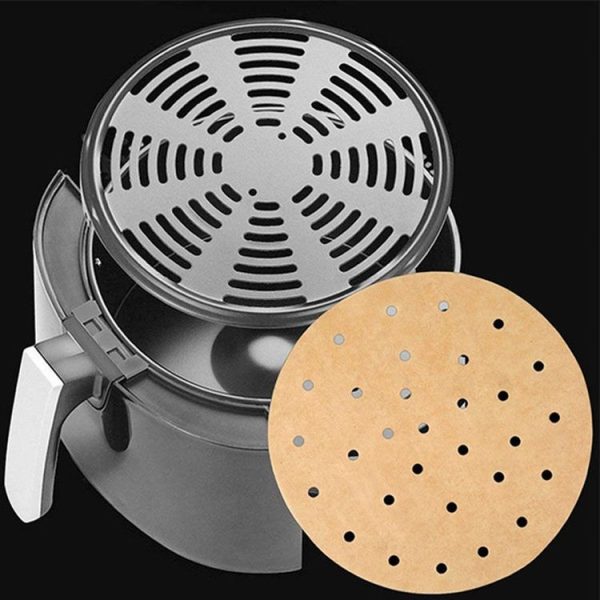 Air Fryer Special Paper Pad Grilled Meat Paper Oil Absorbed Paper, Color Random Delivery, Style: Square Without Hole (25cm) - Image 5