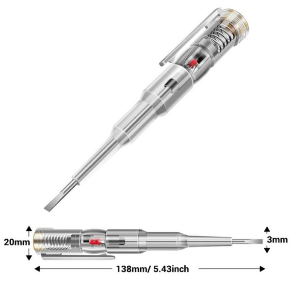 ANENG Multi-Function Induction High-Brightness Transparent Test Pen Screwdriver (B09) - Image 2