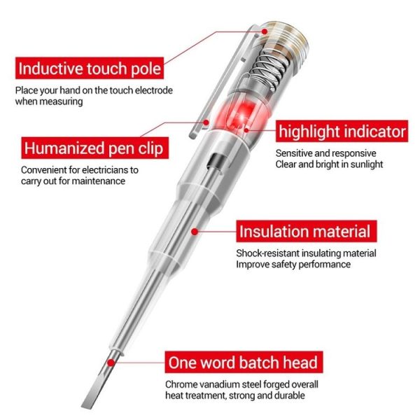 ANENG Multi-Function Induction High-Brightness Transparent Test Pen Screwdriver (B09) - Image 3