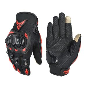 MOTOCENTRIC 13-MC-010 Touch Screen Motorcycle Breathable Gloves, Specification: L (Red)