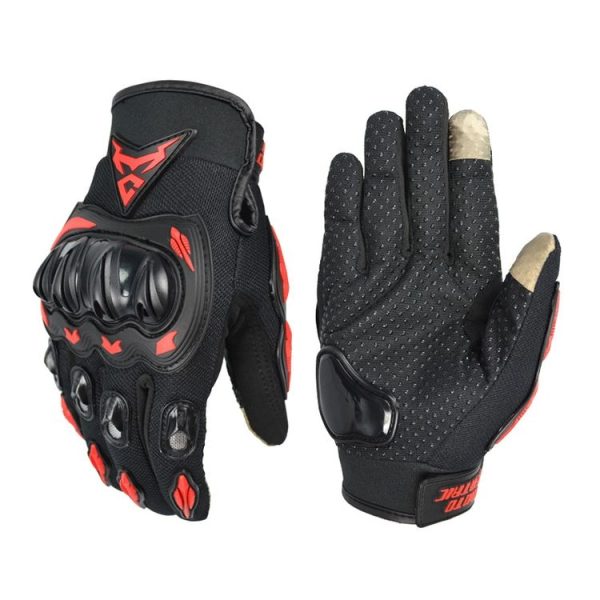 MOTOCENTRIC 13-MC-010 Touch Screen Motorcycle Breathable Gloves, Specification: L (Red)
