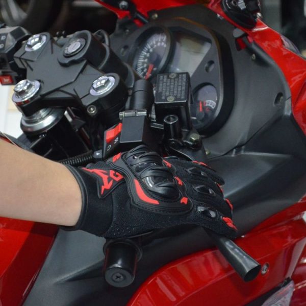 MOTOCENTRIC 13-MC-010 Touch Screen Motorcycle Breathable Gloves, Specification: L (Red) - Image 2