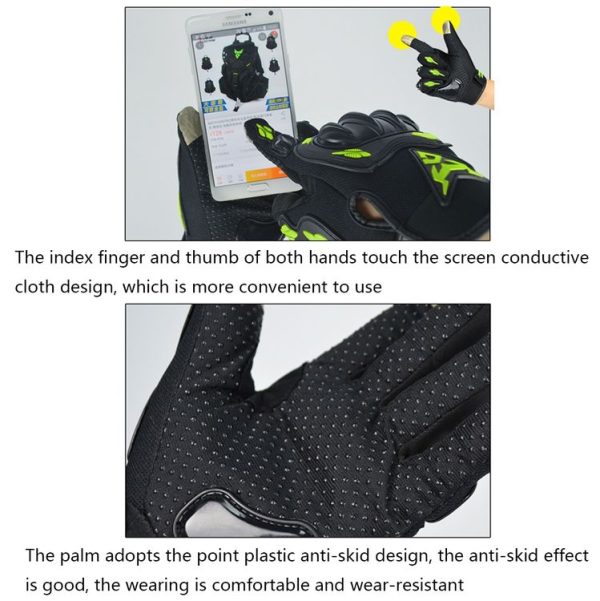 MOTOCENTRIC 13-MC-010 Touch Screen Motorcycle Breathable Gloves, Specification: L (Red) - Image 4