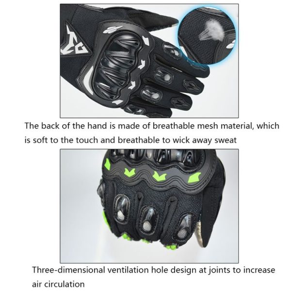 MOTOCENTRIC 13-MC-010 Touch Screen Motorcycle Breathable Gloves, Specification: L (Red) - Image 5