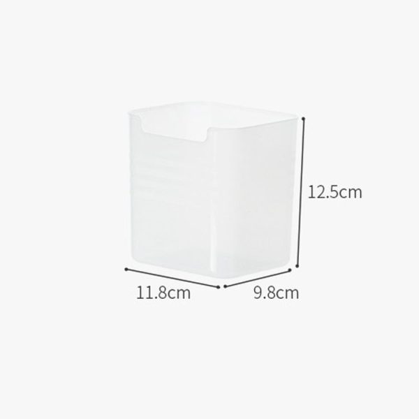 3 PCS Refrigerator Side Door Storage Box Food Classification Fresh-keeping Box (Matte Transparent) - Image 3