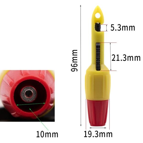 2 PCS Automotive Circuit Repair Tool Free Line Punch Device (Red+Black) - Image 3