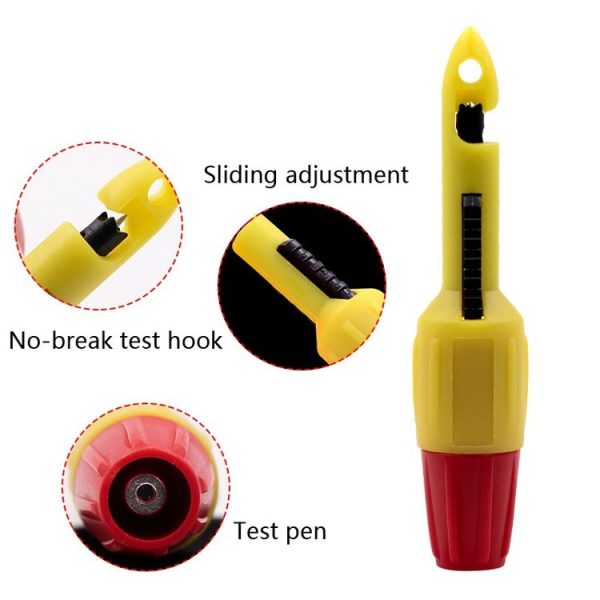 2 PCS Automotive Circuit Repair Tool Free Line Punch Device (Red+Black) - Image 5