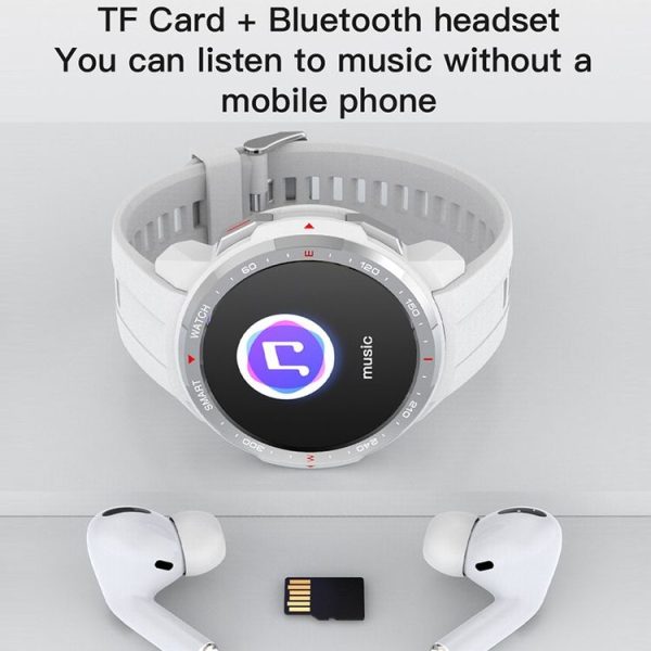 MT12 Smart Call Music Play Guide Step Smart Wireless Sports Watch (Black) - Image 4
