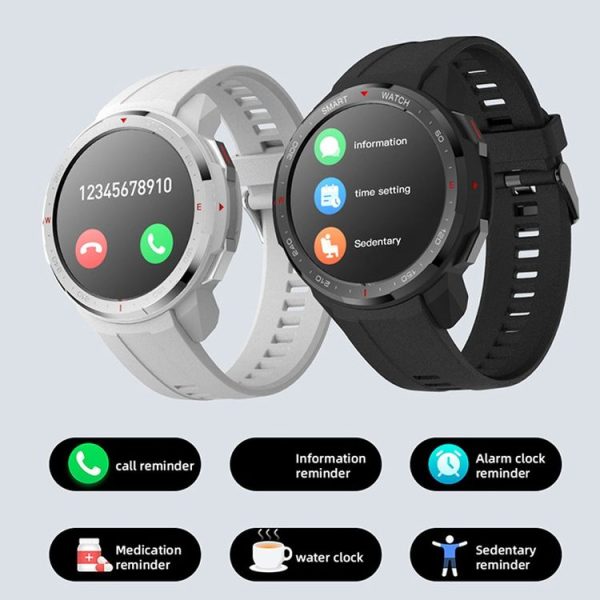 MT12 Smart Call Music Play Guide Step Smart Wireless Sports Watch (Black) - Image 7