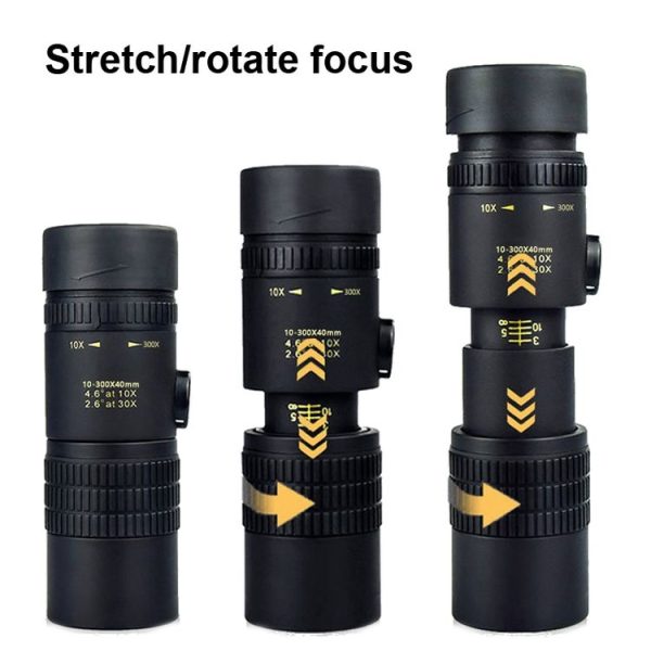 10-300x40 Monocular HD Telescope BAK4 Prism Telescope, Style: Standard - Image 2