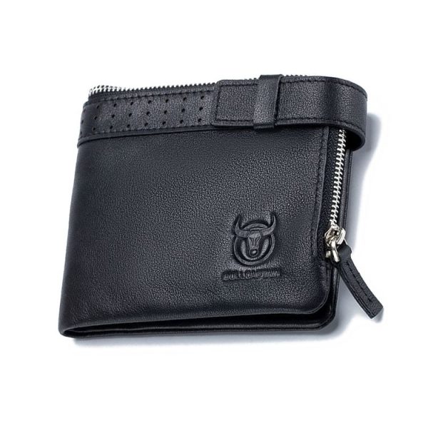 BULL CAPTAIN Anti-theft Brush Leather Wallet For Men (Black)